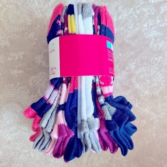 Brand New Charlotte 20-Pair Pack of Girls Socks No Show Ankle Colorful Unicorn - Picture 11 of 14